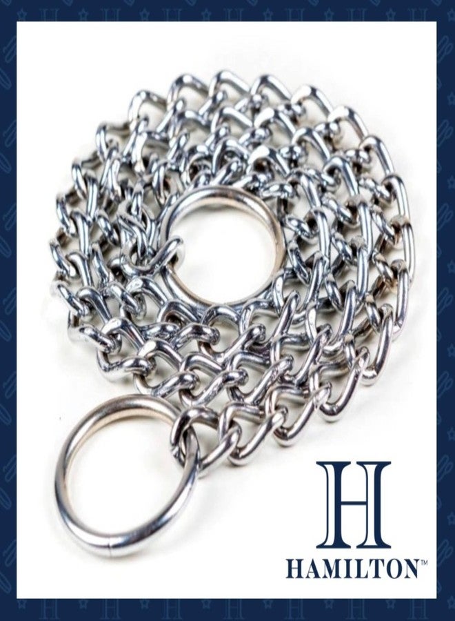 هاميلتون طوق كلاب من سلسلة هاميلتون المعدنية ذات الحلقات المنزلقة، شديد التحمل 4.0 مم × 30 بوصة - Image 5